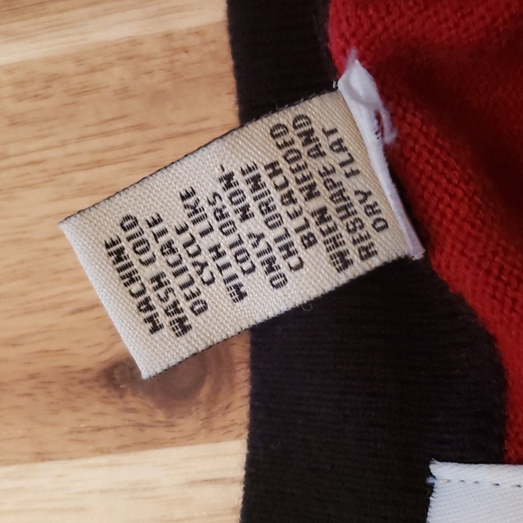 Amanda Smith Red Button Front Cardigan with Black Details - Size XL - Picture 3 of 5